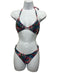 Emilio Pucci Size S Purple, Blue & Multi Polyamide Blend Halter Tie Swimsuit Purple, Blue & Multi / S