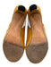Stuart Weitzman Shoe Size 8 Mustard Yellow Patent Leather Peep Toe Pumps Mustard Yellow / 8