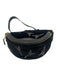 Balenciaga Black Leather & Velvet Crystal Embellishments Chain Strap Bag Black / XS