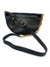 Balenciaga Black Leather & Velvet Crystal Embellishments Chain Strap Bag Black / XS