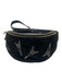 Balenciaga Black Leather & Velvet Crystal Embellishments Chain Strap Bag Black / XS