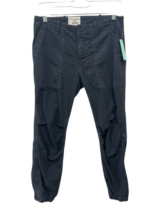 Nili Lotan Size 2 Dark Gray Cotton & Elastane Zip Fly Mid Rise Slim Leg Pants Dark Gray / 2