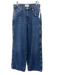 Agolde Size 25 Medium Wash Cotton Denim Zip Fly High Rise Cargo Wide Leg Jeans Medium Wash / 25