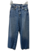 Buck Mason Size 26 Medium Wash Cotton Denim Button Fly High Rise Wide Leg Jeans Medium Wash / 26