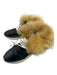 Esse Ut Esse Shoe Size 39 Black & Beige Patent Leather Fur Detail Horn Sneakers Black & Beige / 39