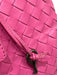 Bottega Veneta Bubblegum Pink Leather Intrecciato Weave Gunmetal Hardware Bag Bubblegum Pink / Medium