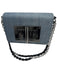Tom Ford Medium Wash Cotton Denim Leather Detail Gunmetal Hardware Crossbody Bag Medium Wash / M