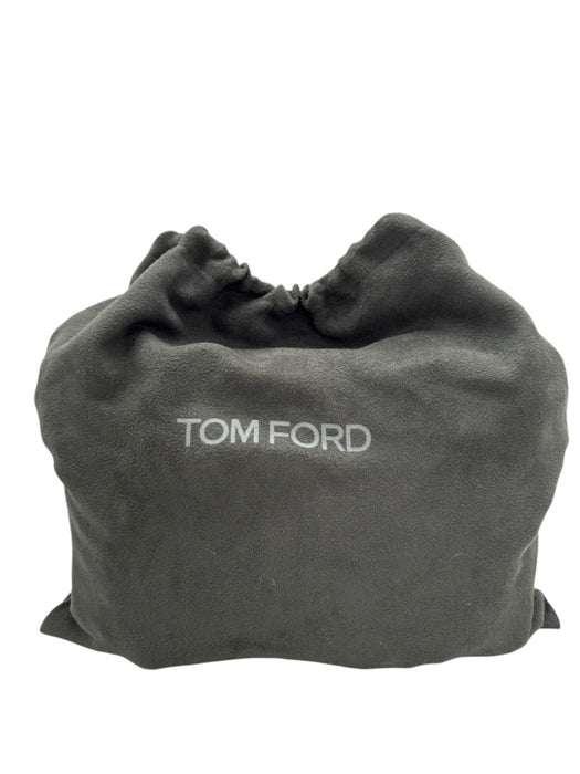 Tom Ford Medium Wash Cotton Denim Leather Detail Gunmetal Hardware Crossbody Bag Medium Wash / M