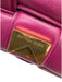 Bottega Veneta Rasberry Pink Leather Basket Weave padded Flap Crossbody Bag Rasberry Pink / Small