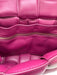 Bottega Veneta Rasberry Pink Leather Basket Weave padded Flap Crossbody Bag Rasberry Pink / Small