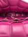 Bottega Veneta Rasberry Pink Leather Basket Weave padded Flap Crossbody Bag Rasberry Pink / Small