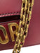 Christian Dior Burgundy Red Leather Gold hardware Logo Chain Strap Bag Burgundy Red / S