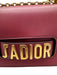 Christian Dior Burgundy Red Leather Gold hardware Logo Chain Strap Bag Burgundy Red / S