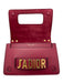 Christian Dior Burgundy Red Leather Gold hardware Logo Chain Strap Bag Burgundy Red / S