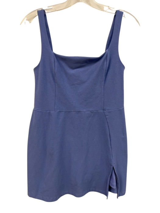 Beyond Yoga Size M Purple Polyester Heathered Athletic Shorts Sleeveless Dress Purple / M