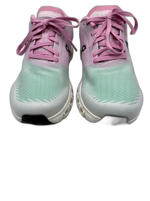 On Cloud Shoe Size 8.5 Pink, Green, White Synthetic Lace Up Athletic Sneakers Pink, Green, White / 8.5