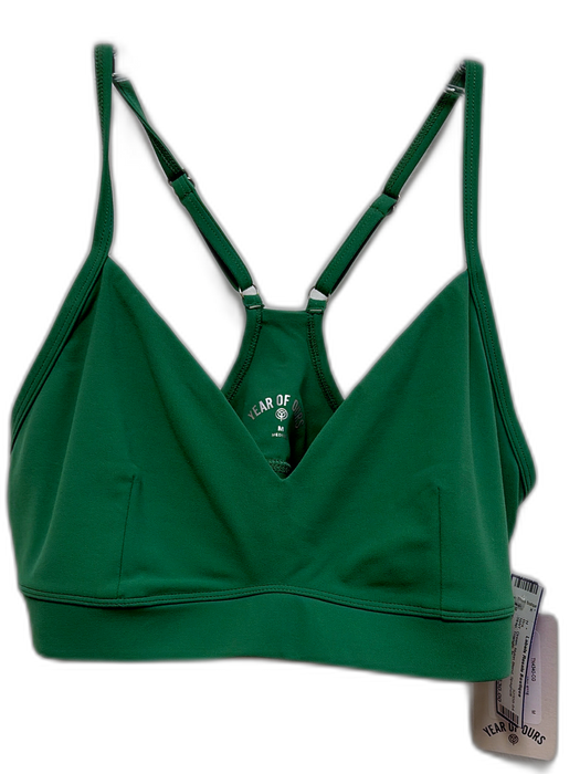 YearOne Size M Green Nylon Blend Spaghetti Strap Triangle Bra Green / M