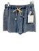 Spiritual Gangster Size M Light Wash Tencel Elastic Drawstring Acid Wash Shorts Light Wash / M
