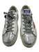 Golden Goose Shoe Size 39 White, silver & pink Leather Lace Up Sneakers White, silver & pink / 39