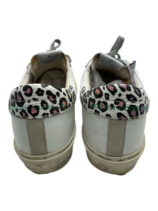 Golden Goose Shoe Size 39 White, silver & pink Leather Lace Up Sneakers White, silver & pink / 39