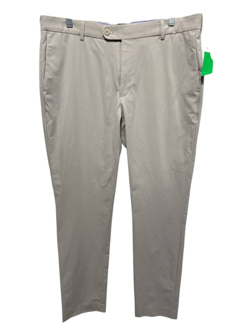 Peter Millar Size 35 Khaki Solid Zip Fly Men's Pants Khaki / 35