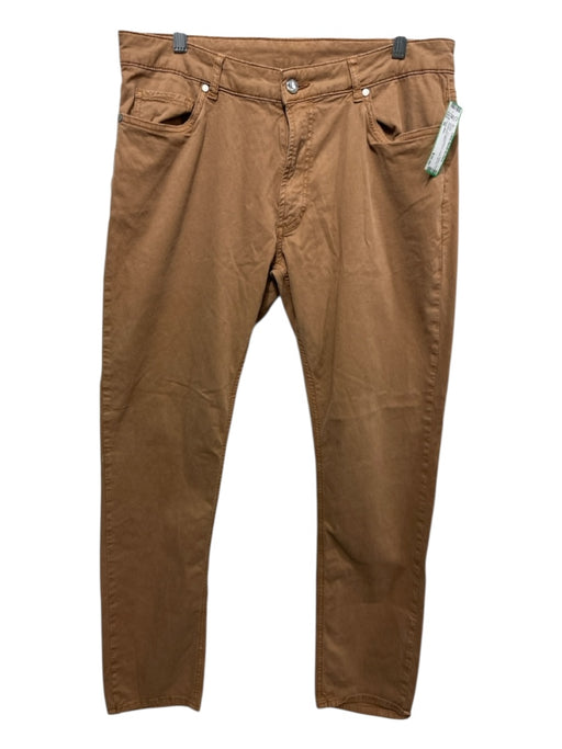 Peter Millar Size 36 Brown Lyocell Blend Solid Zip Fly Men's Pants Brown / 36