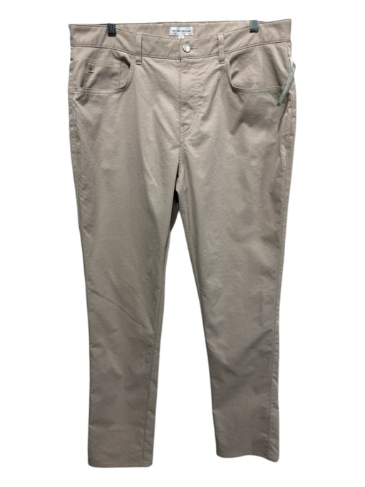 Peter Millar Size 36 Khaki Polyester Solid Zip Fly Men's Pants Khaki / 36