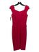 Amanda Wakeley Size 6 Magenta Viscose & Polyester Sleeveless Dress Magenta / 6