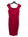 Amanda Wakeley Size 6 Magenta Viscose & Polyester Sleeveless Dress Magenta / 6