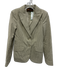 Loro Piana Size 40 Green & White Cotton Stripe Seersucker Sport Coat Jacket Green & White / 40
