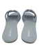 Melissa Shoe Size 7 Light Blue Silicone Logo Slide Mule Flat Sandals Light Blue / 7