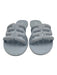 Melissa Shoe Size 7 Light Blue Silicone Logo Slide Mule Flat Sandals Light Blue / 7