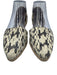 Michael Kors Collection Shoe Size 37 Ivory & Black Snake Leather Flat Espadrille Ivory & Black / 37