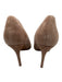 42 Gold Shoe Size 7.5 Taupe Brown Suede Pointed Toe Heel Pumps Taupe Brown / 7.5