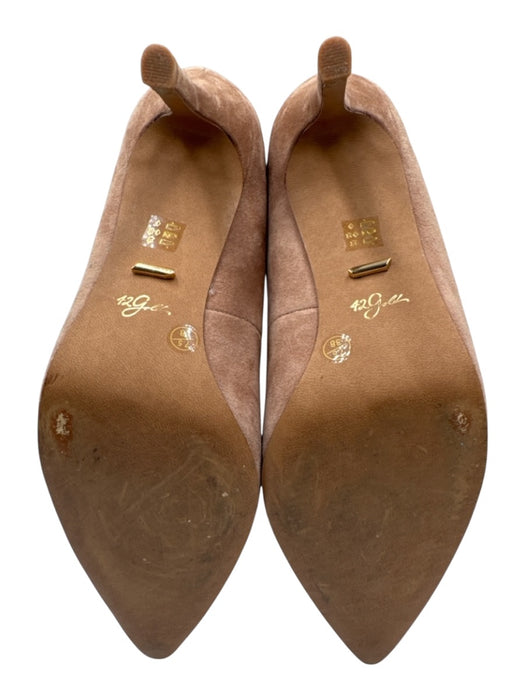 42 Gold Shoe Size 7.5 Taupe Brown Suede Pointed Toe Heel Pumps Taupe Brown / 7.5