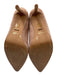 42 Gold Shoe Size 7.5 Taupe Brown Suede Pointed Toe Heel Pumps Taupe Brown / 7.5