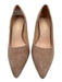 42 Gold Shoe Size 7.5 Taupe Brown Suede Pointed Toe Heel Pumps Taupe Brown / 7.5