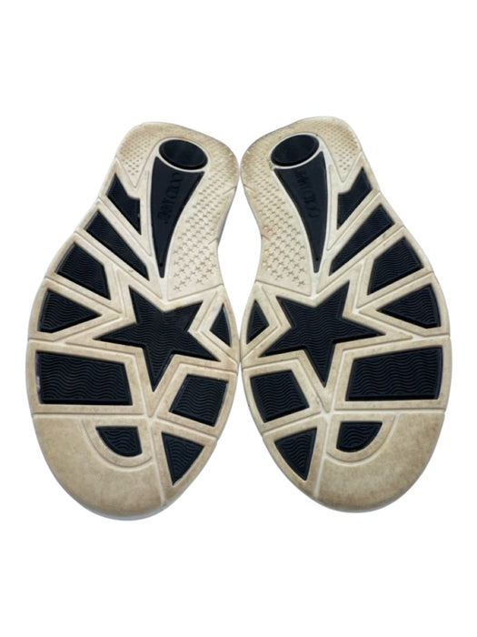 Jimmy Choo Shoe Size 37.5 White & Brown Leather & Pony Hair stars Sneakers White & Brown / 37.5