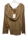 LNA Clothing Size S Khaki Brown Polyester Blend Hood Split Neck Hoodie Sweater Khaki Brown / S