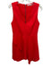 Alice + Olivia Size 8 Red Polyester Sleeveless V Neck Back Zip Dress Red / 8