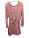Loveshackfancy Size L Pink & Multi Cotton Floral Long Balloon Sleeve Dress Pink & Multi / L