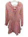 Loveshackfancy Size L Pink & Multi Cotton Floral Long Balloon Sleeve Dress Pink & Multi / L