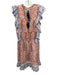 Bell by Alicia Bell Size S White, Orange & Blue Viscose Paisley Sleeveless Dress White, Orange & Blue / S