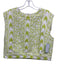 Julia Amory Size M White & Lime Green Print Cotton Sleeveless Keyhole Back Top White & Lime Green Print / M