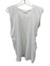 Frame Size L White Cotton Cap Sleeve Flounce Detail Tank Top White / L