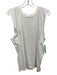 Frame Size L White Cotton Cap Sleeve Flounce Detail Tank Top White / L