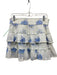 Loveshackfancy Size M White & Blue Cotton Elastic Waistband Floral Tiered Skirt White & Blue / M