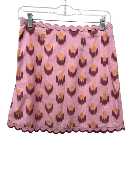 Saylor Size S Pink & Orange Cotton Abstract Floral Sleeveless Mini Skirt Set Pink & Orange / S