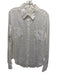 Lilly Pulitzer Size L White Linen Long Sleeve Buttons Collar Blouse Top White / L