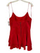 Alice & Olivia Size 12 Red Polyester Spaghetti Strap Back Zip U Neck Dress Red / 12